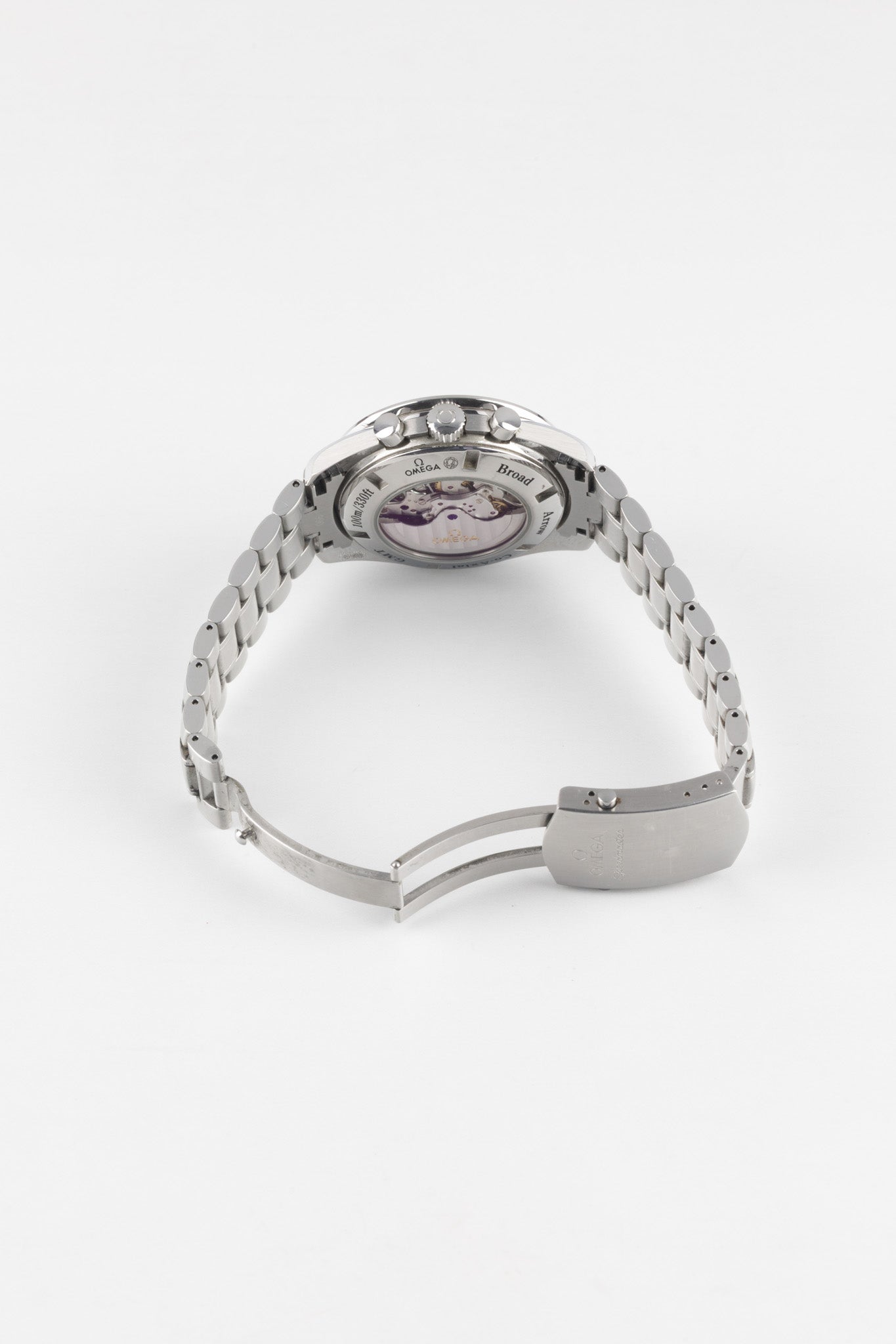 OMEGA Speedmaster Broad Arrow GMT Silver Dial