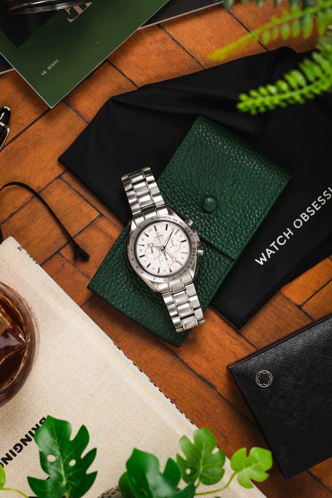 OMEGA Speedmaster Broad Arrow GMT Silver Dial