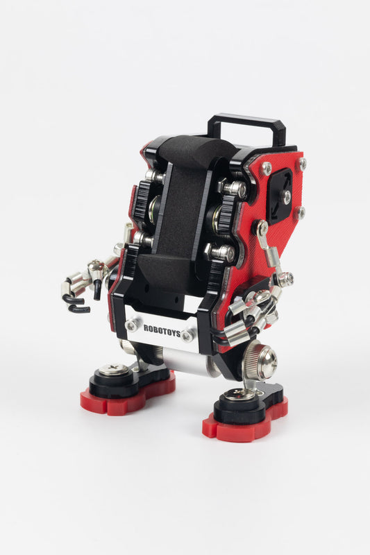 ROBOTOYS - DAVE - SAFFIANO RED - Apple & Galaxy Watch Charger