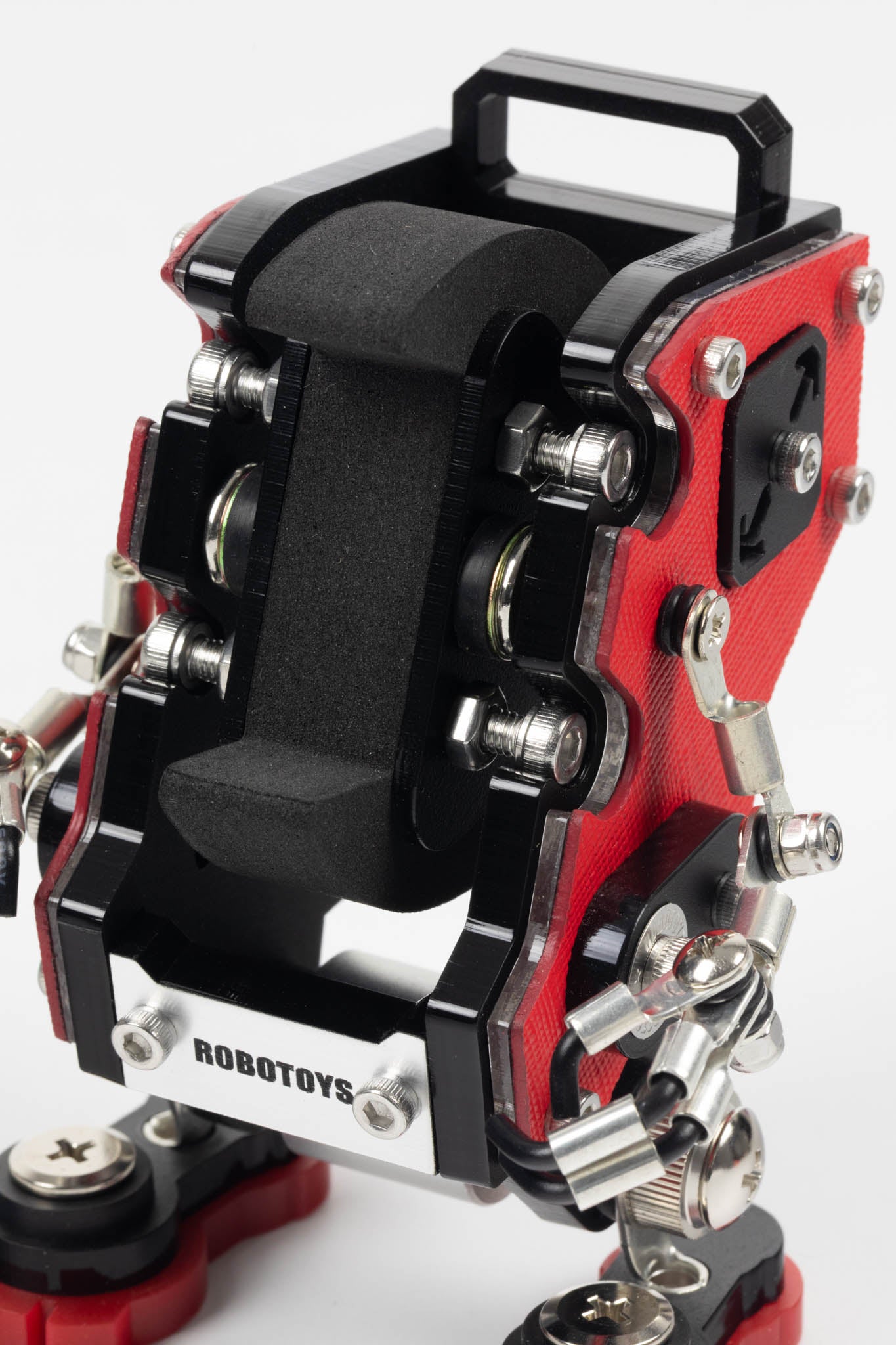 ROBOTOYS - DAVE - SAFFIANO RED - Apple & Galaxy Watch Charger