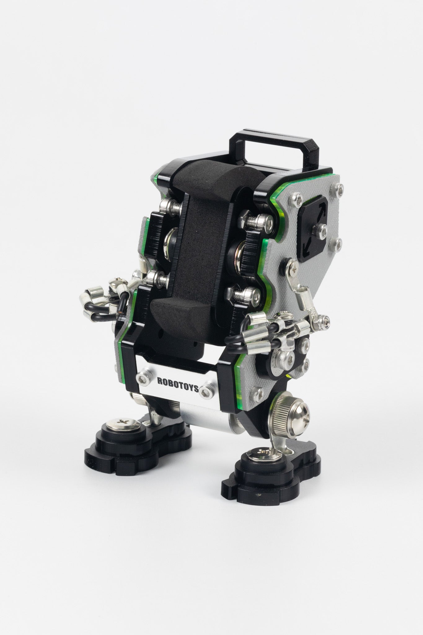 ROBOTOYS - DAVE - SAFFIANO SILVER - Apple & Galaxy Watch Charger