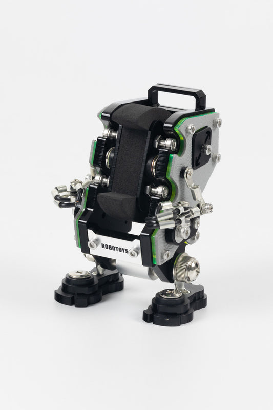 ROBOTOYS - DAVE - SAFFIANO SILVER - Apple & Galaxy Watch Charger