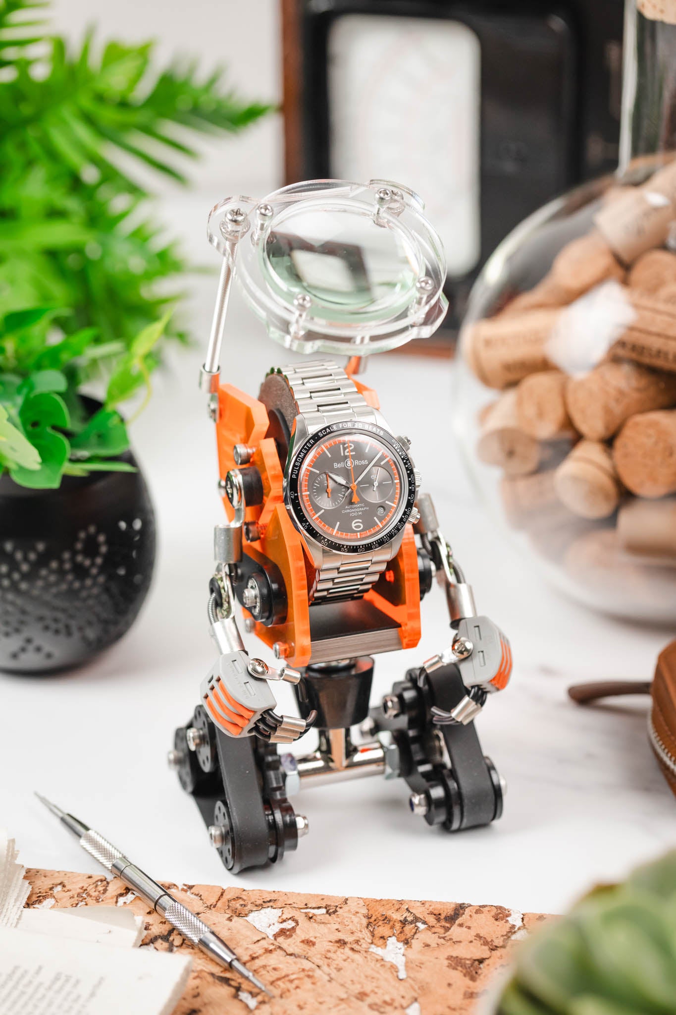 ROBOTOYS - SHERMAN - NEON ORANGE - Watch holder