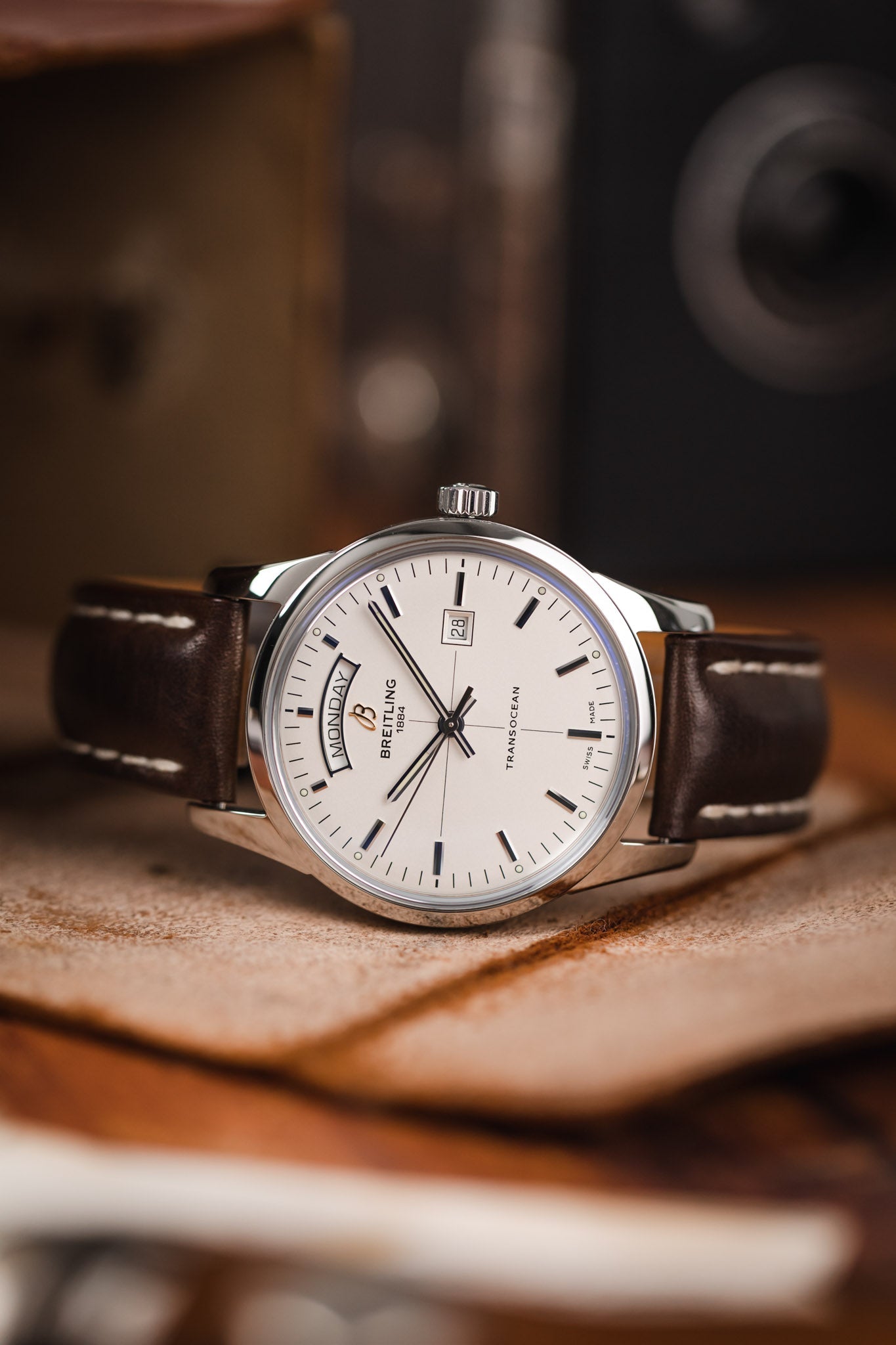 BREITLING Transocean Day Date 43 Silver Obsessed By Watches