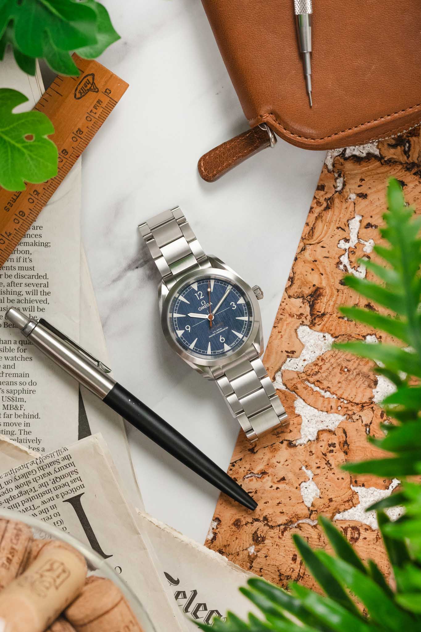 OMEGA Railmaster 40mm -  Blue Jeans Dial