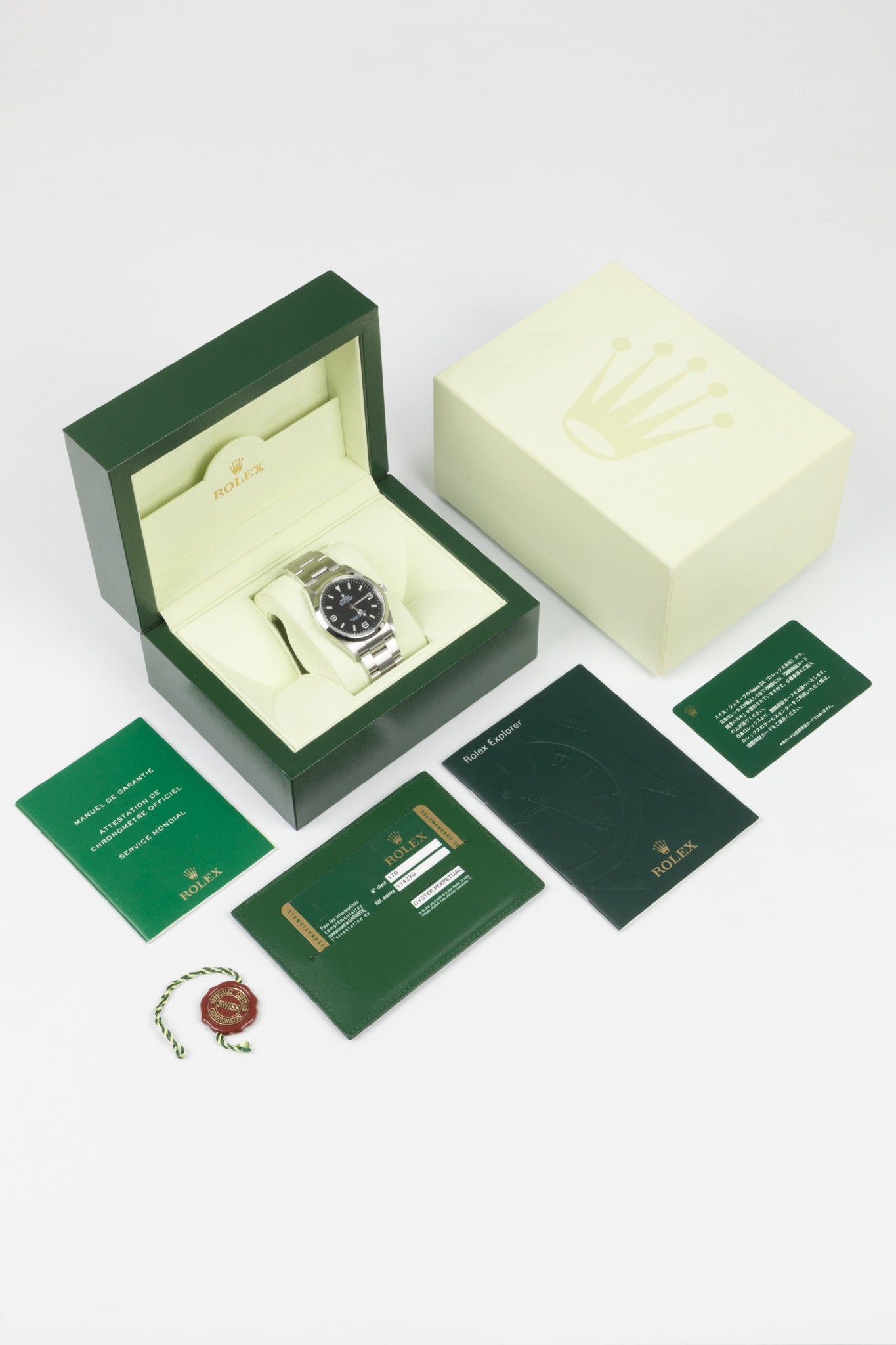 Rolex watch box online and papers