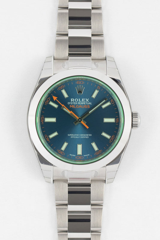 rolex milgauss green sapphire