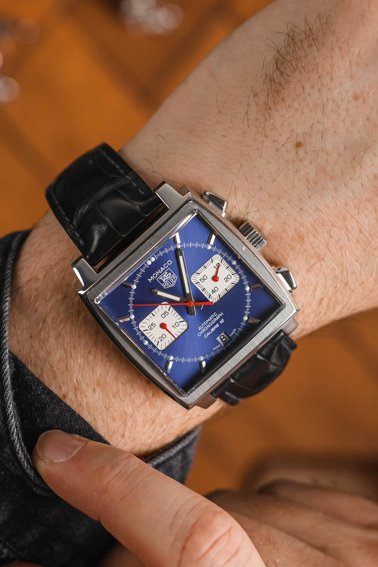 TAG HEUER  Monaco Calibre 12 - Blue 39mm