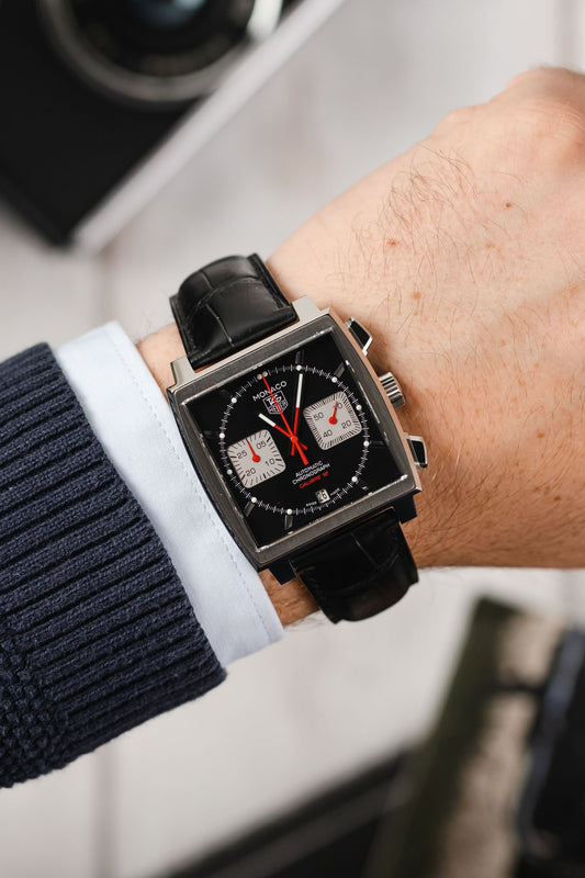 TAG HEUER Monaco Calibre 12 - Black dial