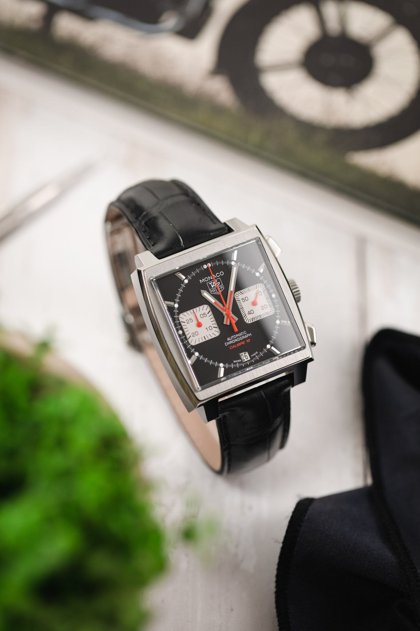 TAG HEUER Monaco Calibre 12 - Black dial